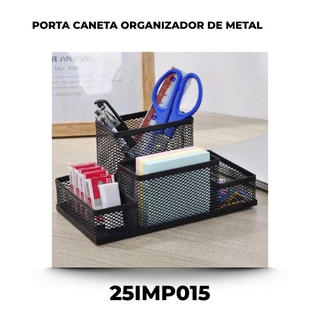 Porta Caneta Organizador De Metal