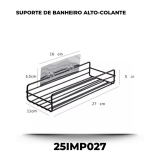 Suporte de banheiro alto-colante