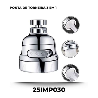 Ponta de torneira 3 em 1
