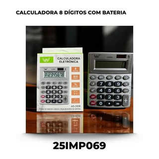 Calculadora 8 Dígitos Com Bateria