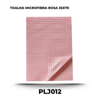 toalha microfibra rosa 35x70