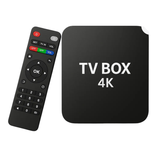 Tv box com canais uni tv